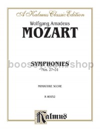 Symphonies: 27 (K. 119); 28 (K. 220); 29 (K. 201); 30 (K. 202); 31 (K. 297) (Miniature Score)
