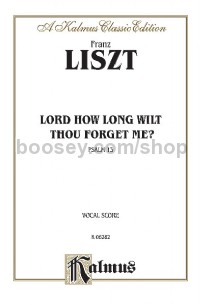 Psalm 13 (Lord, How Long Wilt Thou Forget Me?) (SATB divisi with T Solo)