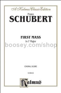 First Mass in F Major (SATB with SATB Soli)