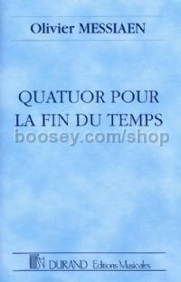 Quatuor Pour La Fin Du Temps (pocket score)