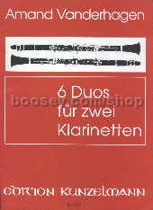 6 Duos For 2 Clarinets