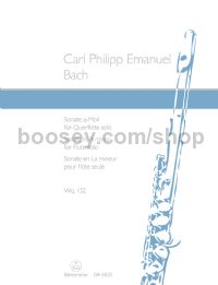 Sonata for Flute in A Min, Wq 132