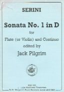 Sonata No1 In D Flute & Pno Pilgrim