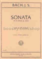 Sonata A Min solo flute