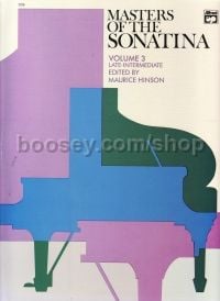 Masters of the Sonatina Book 3 piano