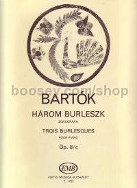 Burlesques (3) Op. 8c Sz. 47 for piano