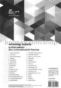 Winning Matrix for Trombone (Piano accompaniment)

