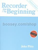 Recorder From The Beginning Teachers Book 1