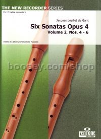 6 Sonatas Op. 4vol.2 Nos 4-6 2recorders