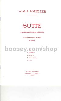 Suite Dapres Rameau Alto Sax/Piano
