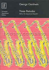3 Preludes (Saxophone Quartet)