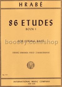 86 Studies Book 1 Double Bass 