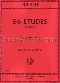 86 Studies Book 2 Double Bass 