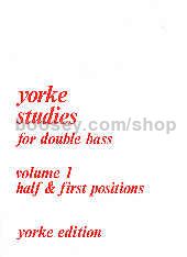 Yorke Studies for Double Bass, Vol. 1