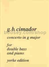 Concerto in G for double bass and piano