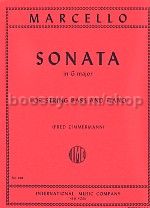 Sonata in G major Op 2/6 for double bass