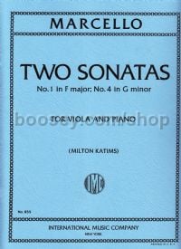 2 Sonatas (F&g Min) Viola & Piano