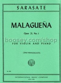 Malaguena Op. 21/1 violin & piano