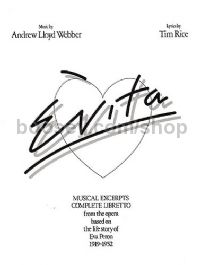 Evita (folio vocal selection)