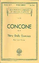 Thirty Daily Exercises Op. 11 For Low Voice Lb555 (Schirmer's Library of Musical Classics)
