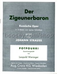 The Gypsy Baron (Der Zigeunerbaron): potpourri (German Edt.)