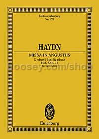Missa In Angustiis in D Minor, Hob.XXII:11 (Soli, SATB & Orchestra) (Study Score)