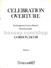 Celebration Overture (wind ensemble -full score)