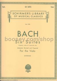 Six Suites For The Viola (Schirmer's Library of Musical Classics)