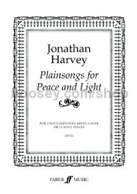 Plainsongs for Peace and Light (Mixed Voice Choir or 16 Solo Voices)