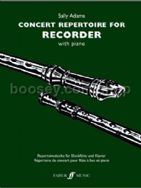 Concert Repertoire for Recorder (Recorder & Piano)