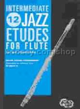 12 Intermediate Jazz Etudes for Flute (Book)