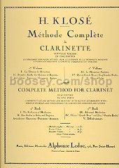 Klose Complete Method For Clarinet                