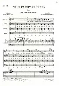 Faery Chorus SATB & piano