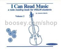 I Can Read Music, Vol. 2 for Violin
