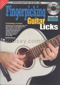 Progressive Fingerpicking Guitar Licks (Book & CD) 