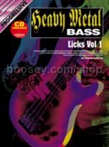 Progressive Heavy Metal Bass Licks 1 (Book & CD)
