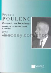 Concerto in G minor for organ, string orchestra & percussion (score)