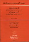Quartet In F Kv370 (Study Score)