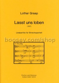 Lasst uns loben - string quartet (score & parts)