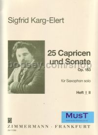 25 Caprices & 1 Sonata Op. 153 Bk1 Sax 