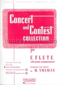 Concert & Contest Collection Flute Piano Accomps 