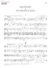 Studies (6) in English Folksong (arr. cor anglais)