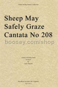 Sheep May Safely Graze, Cantata No. 208 (String Quartet Parts)