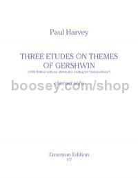 Three Etudes on Themes of Gershwin (Clarinet)