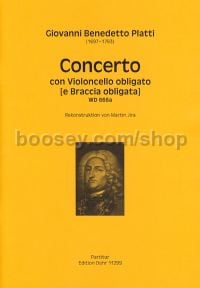 Concerto con Violoncello obligato WD666a - cello & orchestra (full score)
