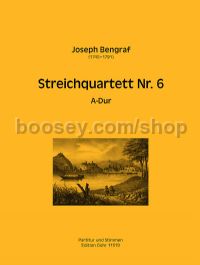 String Quartet No. 6 in A major - string quartet (score & parts)