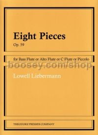 8 Pieces, Op. 59 for Bass Flute or Alto Flute or C Flute or Piccolo