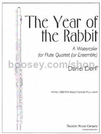 The Year of the Rabbit: A Watercolor for Flute Quartet (or Ensemble)