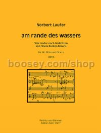 am rande des wassers - alto voice, flute & guitar (score & parts)