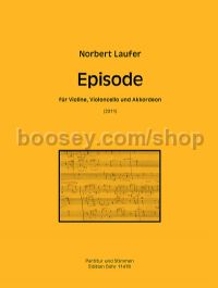 Episode - violin, cello & accordion (score & parts)